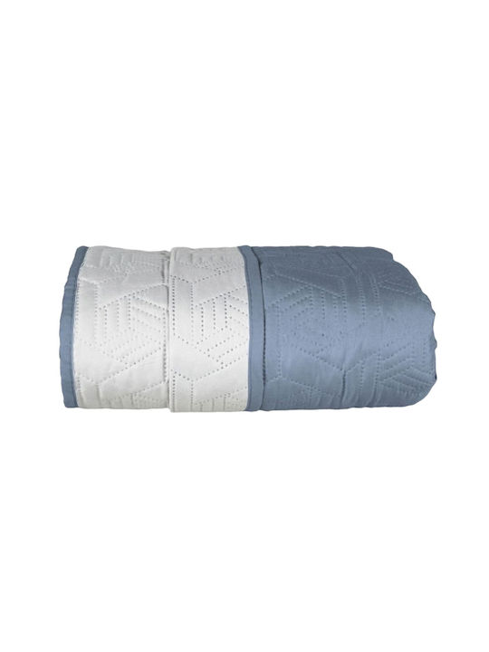 Kipper Flex Coverlet Single Microfiber Blue-Grey 160x220cm
