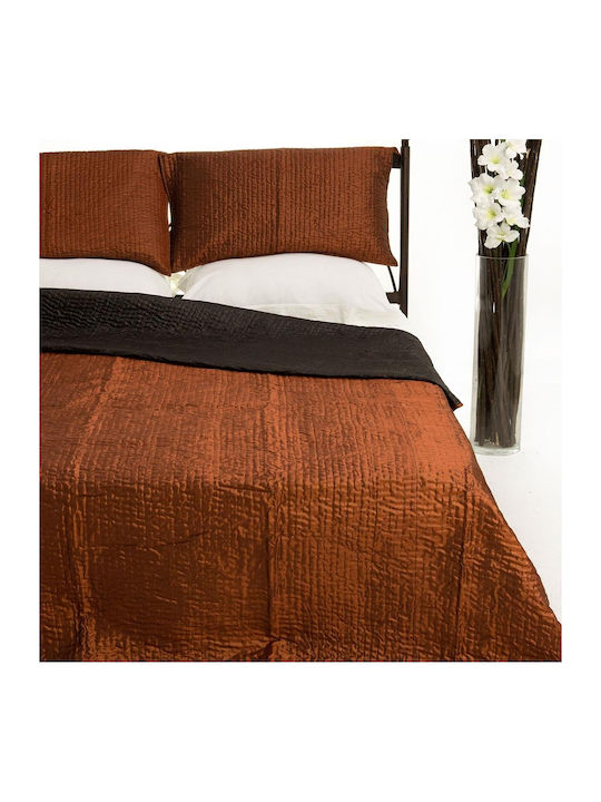 Silk Fashion 6330 Σετ Κουβερλί Μονό Βαμβακοσατέν Κεραμιδί 160x220cm 2τμχ