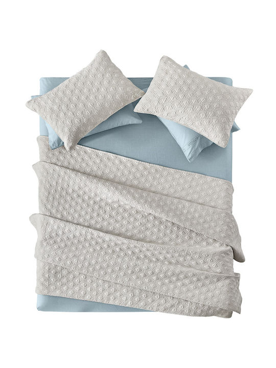 Guy Laroche Tempest Module Cuvertură Extra-dublu Microfibra Natural 250x240cm 2buc