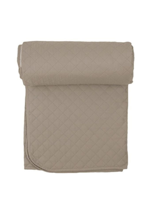 Tagesdecke Einzelbett Beige-brown 160x230cm