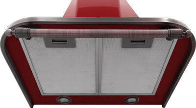Kaiser Chimney Vent Hood 86.5cm Red A 9315 RotEm Eco