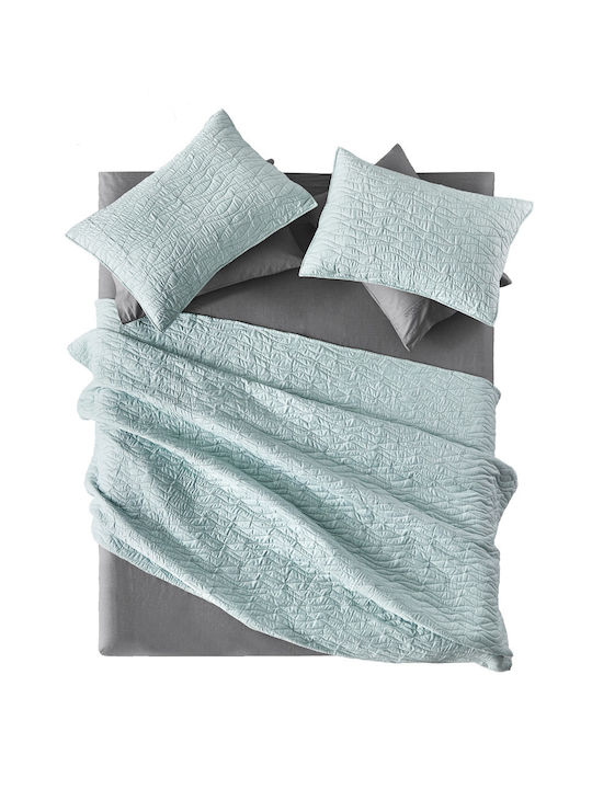 Guy Laroche Shadow Set Coverlet Queen Size Microfiber MInt 220x240cm 2pcs