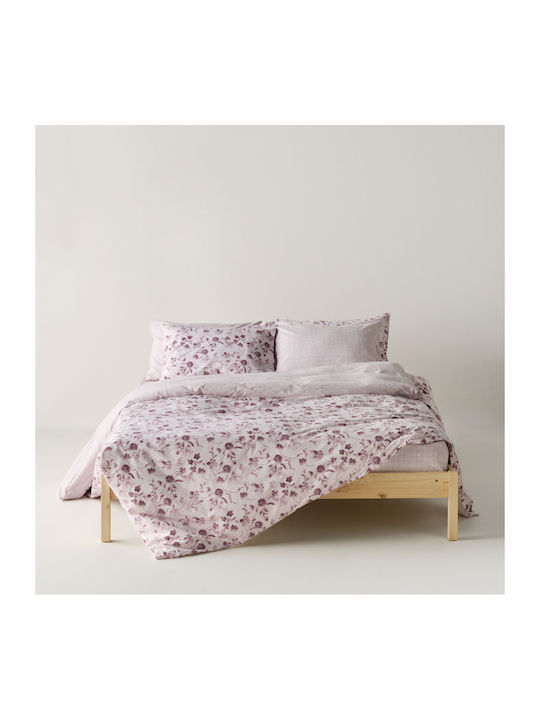 Kentia Yuli Σετ Κουβερλί Μονό Βαμβακερό Old Rose 160x240cm