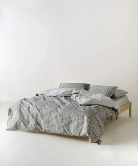 Kentia Nerikomi Κουβερλί Υπέρδιπλο Βαμβακερό Brown-beige-white 230x250cm