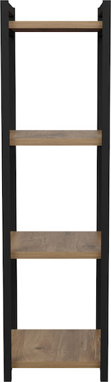 Βιβλιοθήκη Harvey Μαύρο 33x28x100εκ.