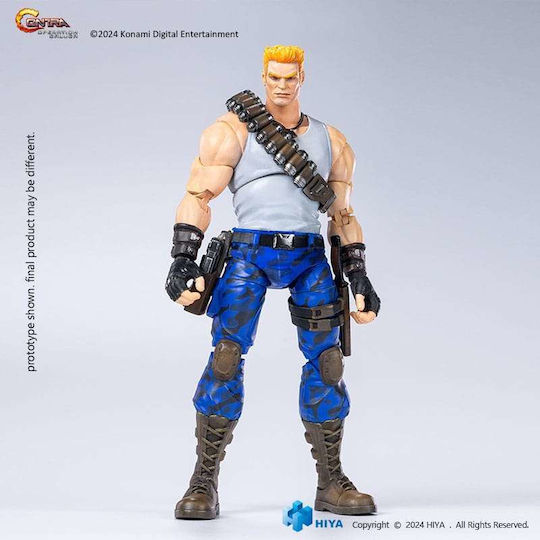Hiya Toys Contra Operation Galuga Exquisite Basic Bill Rizer Action Figure