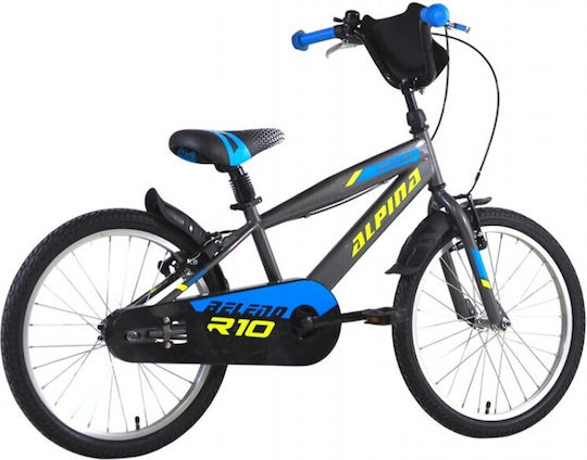 Alpina 20 Παιδisches Kinderfahrrad Stadt mit Aluminiumrahmen Grau