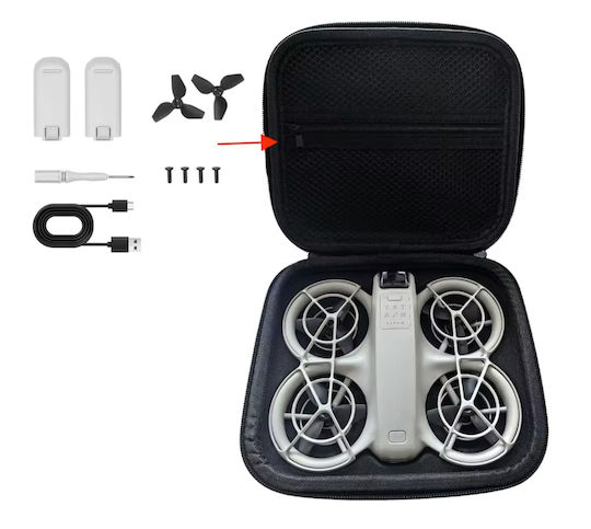 Θήκη Μεταφοράς Μαύρη για DJI Neo 18.5x6x16εκ.