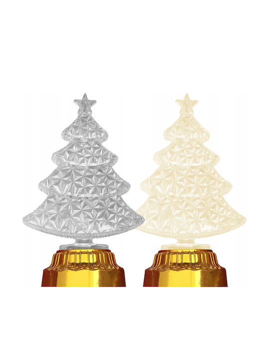Brad de Crăciun cu LED Vergionic 16 Cm Lampă Ornament de Sărbători din Cristal