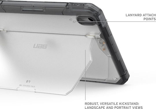 Uag Trooper Case Handle Kickstand Screen Protector Apple Ipad 10.9 2022 10th Gen Apple Ipad 11 2025 A16 Transparent Grey 124512114331