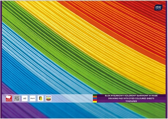 A3 School Drawing Pad 20 Colored Sheets