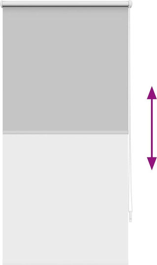 Chios Hellas Ρόλερ Σκίασης Ολικής Συσκότισης Γκρι Π80xΥ140εκ. 36038