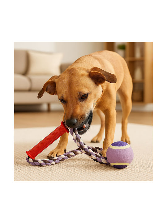 Rope Dog Toy for Puppy Chewing Purple 1 Piece