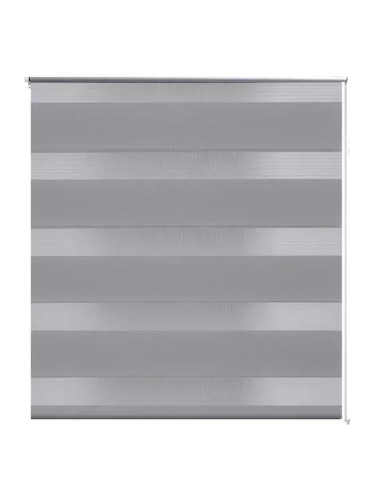 vidaXL Ρόλερ Σκίασης Zebra Διπλό Γκρι Π60xΥ120εκ. 240191