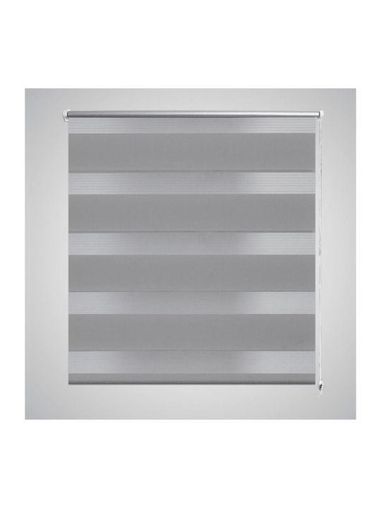 vidaXL Roller Blinds Zebra Double Gray W90xH150cm 240207