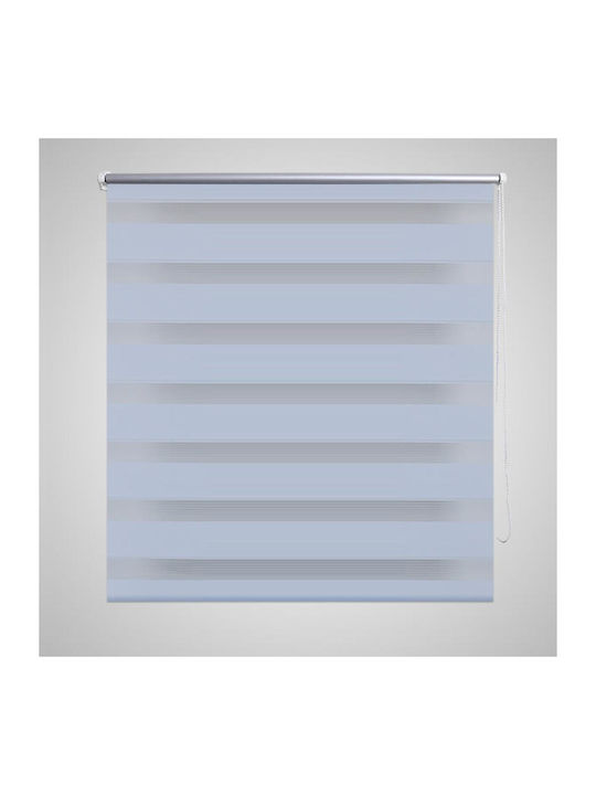 vidaXL Ρόλερ Σκίασης Zebra Διπλό Λευκό Π80xΥ150εκ. 240198