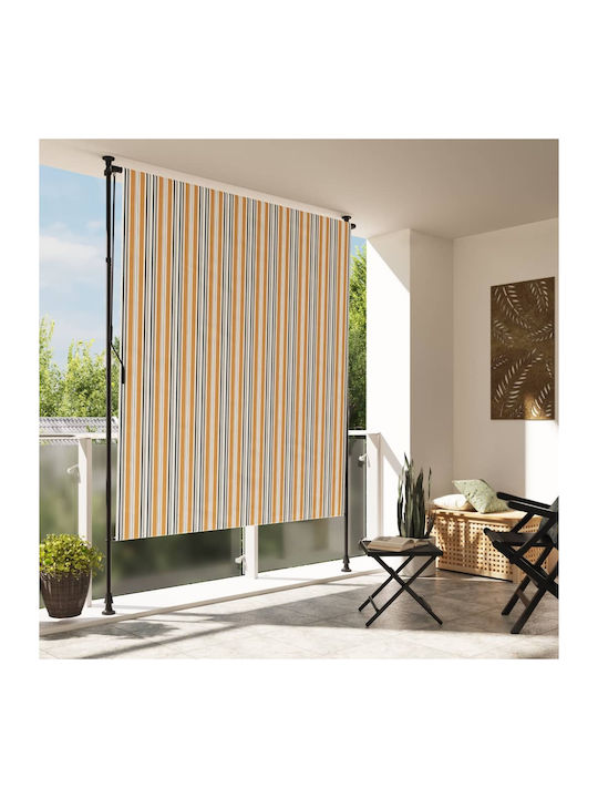 vidaXL Roller Blinds Partial Blackout Yellow W200xH270cm 368775