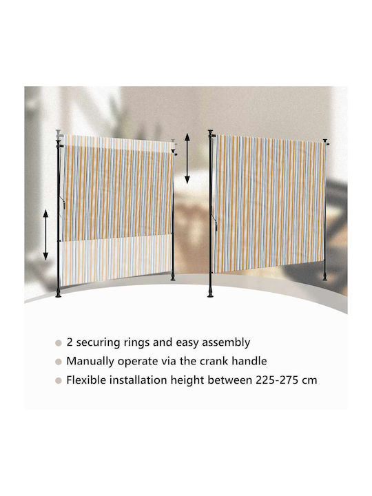 vidaXL Rollos Partieller Blackout Gelb B150xH270cm 368774