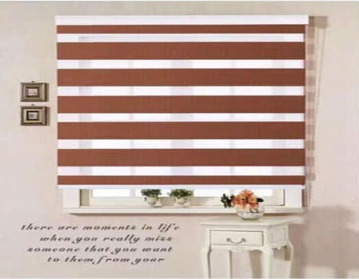 VS Home Rolete Geam Semi-Blackout Dublu P150xÎ240cm 24.018.0002 Maro