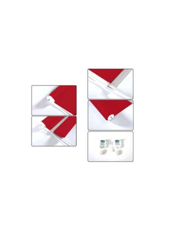 Tpster Roller Blinds Partial Blackout Red W150xH180cm 23805