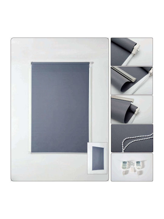 Tpster Roller Blinds Partial Blackout Gray W80xH180cm 23776