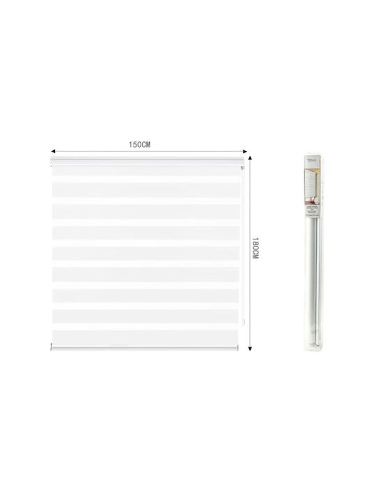 Tpster Roller Blinds Partial Blackout White W150xH180cm 36967