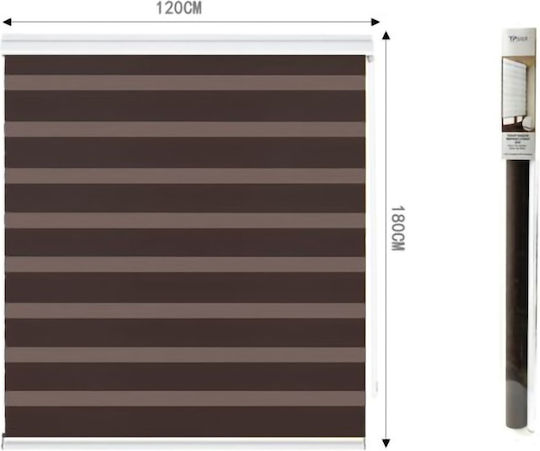 Tpster Roller Blinds Partial Blackout W120xH180cm 36960 Brown