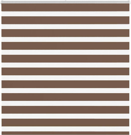 vidaXL Roller Blinds Partial Blackout Brown W140xH150cm 4014347