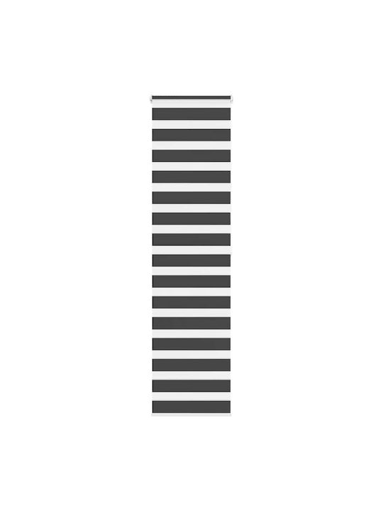 vidaXL Roller Blinds Partial Blackout Black W60xH200cm 4014253