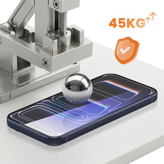 Avizar Защитно Фолио Iphone 17 Pro Закалено Стъкло 0.40мм Висока Устойчивост Черно