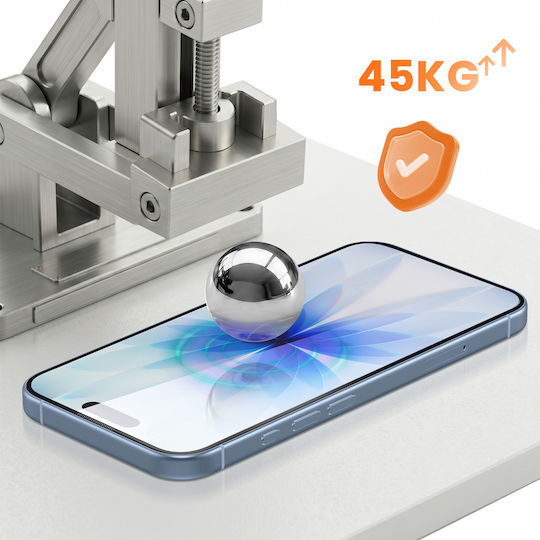 Avizar Displayschutzfolie iPhone 17 Gehärtetes Glas 0,40mm Hohe Widerstandsfähigkeit Schwarz