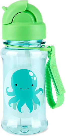 Skip Hop Zoo Kids Water Bottle Thermos Plastic with Straw