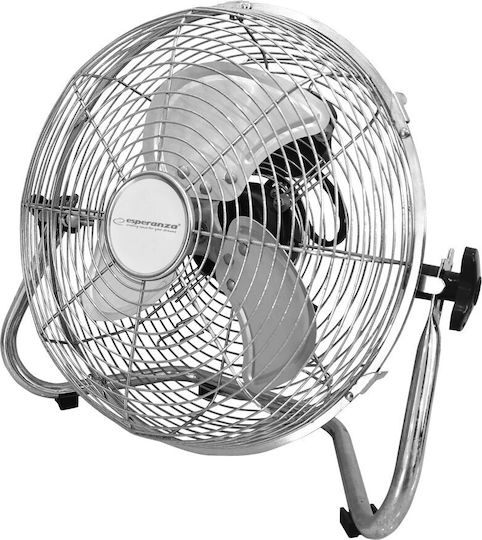 Esperanza Scirocco Floor Fan 50W Fan Diameter 30cm Silver