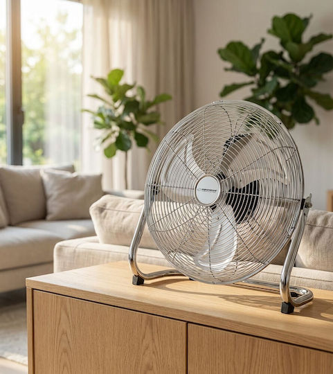 Esperanza Scirocco Floor Fan 50W Fan Diameter 30cm Silver