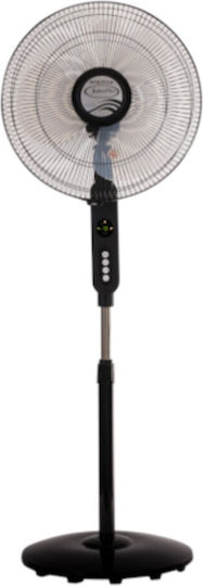 Juro-Pro Juro-Pro Pedestal Fan 60W Fan Diameter 40cm with Remote Control Black