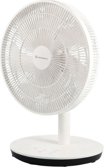 Morris Tabletop Fan 24W with Remote Control White