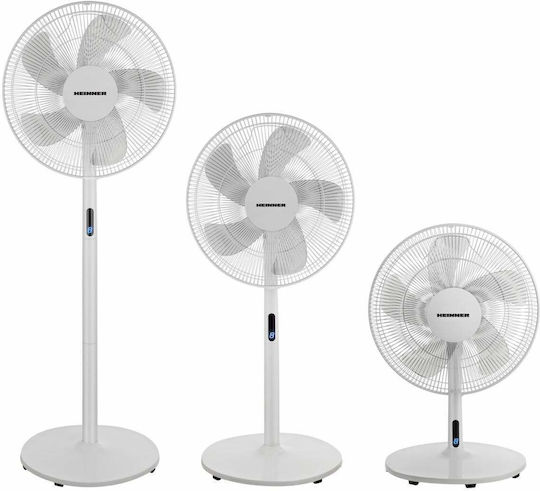 Heinner Ventilator Sockel 48W mit Fernbedienung Weiß