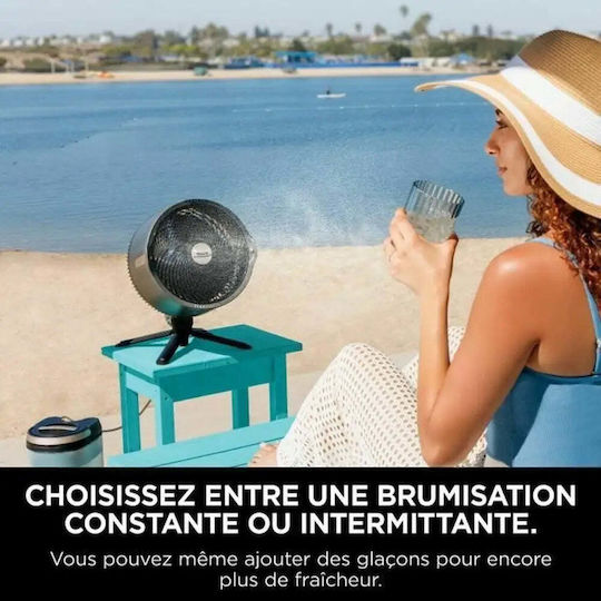 Shark FlexBreeze Pro Mist Ανεμιστήρας Υδρονέφωσης 36W με Τηλεχειριστήριο Μαύρος