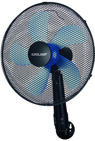 Eurolamp Многофункционален Вентилатор 50W Диаметър 40cm с Дистанционно Черен