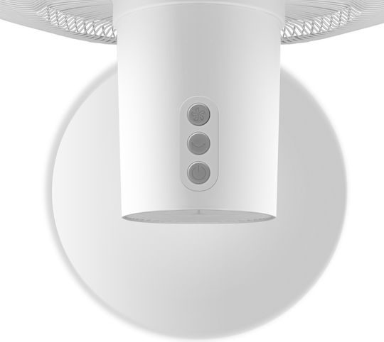 Inventor Ανεμιστήρας Ορθοστάτης 48W Διαμέτρου 40cm με Τηλεχειριστήριο Λευκός