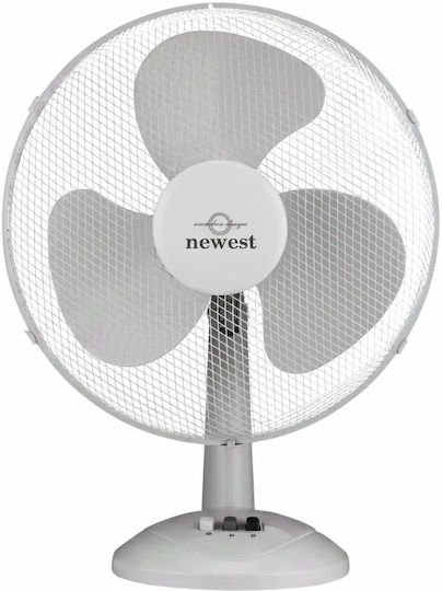 Newest FT-30 Επιτραπέζιος Ανεμιστήρας 40W Διαμέτρου 30cm Λευκός
