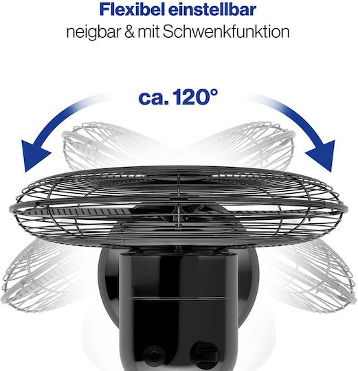 ProfiCare PC-VL 3063 M Ventilator De Masă Cu Diametru De 30cm Negru