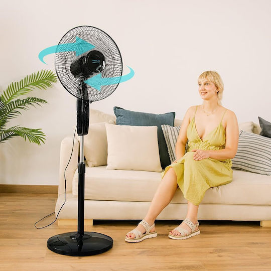Cecotec EnergySilence 515 MaxFlow Pedestal Fan 45W 40cm Diameter Black