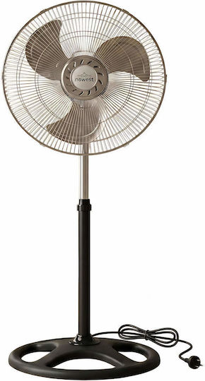 Newest FN-40 Ανεμιστήρας Ορθοστάτης 60W Διαμέτρου 40cm Μαύρος