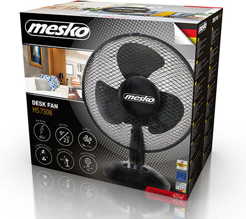Mesko MS 7308 Ventilator De Masă 30W Diametru Ventilator 23cm Alb