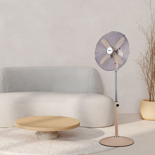 Primo PRSF-80573 Ventilator Pe Piedestal 50W Diametru Ventilator 40cm Bej