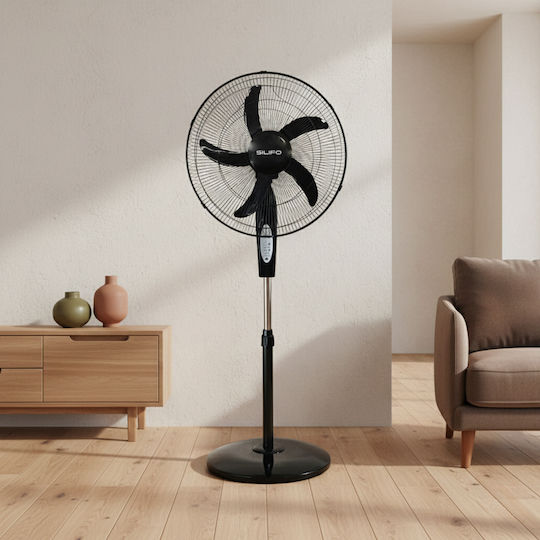 Silifo Ανεμιστήρας Ορθοστάτης 90W Διαμέτρου 45cm Λευκός
