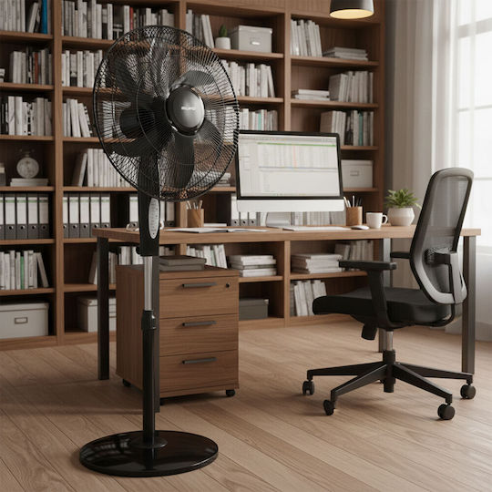 Silifo Ανεμιστήρας Ορθοστάτης 90W Διαμέτρου 45cm Λευκός