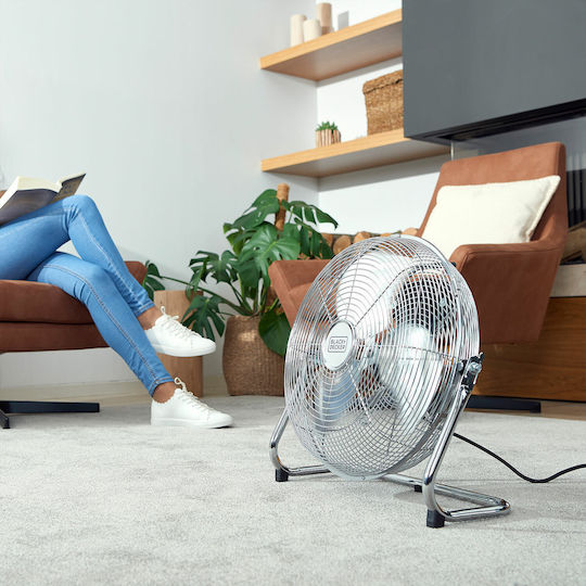 Black & Decker BXEFF60E Ανεμιστήρας Δαπέδου 60W Ασημί