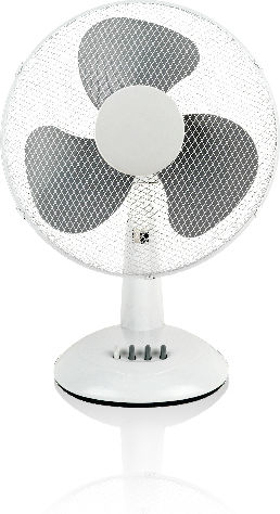 Lineme Επιτραπέζιος Ανεμιστήρας 40W Διαμέτρου 30cm Λευκός